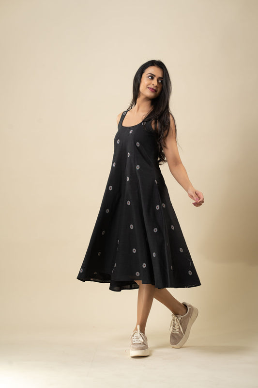 Black A- line kali dress
